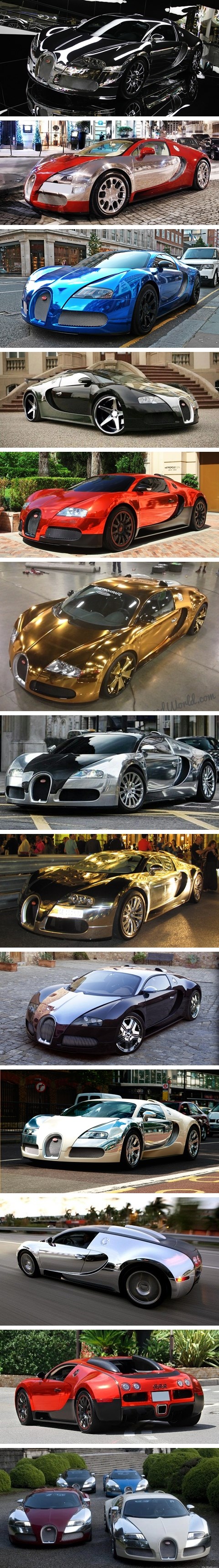 Chrome Bugatti Veyron