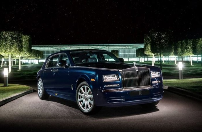 Diamond-studded  Rolls-Royce Phantom.