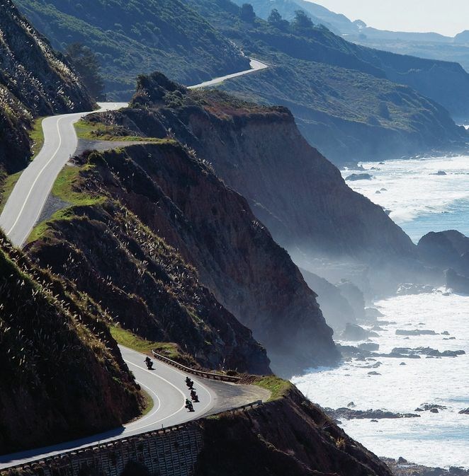 Awesome road! Pacific Coast Highway: L.A. to San Francisco.