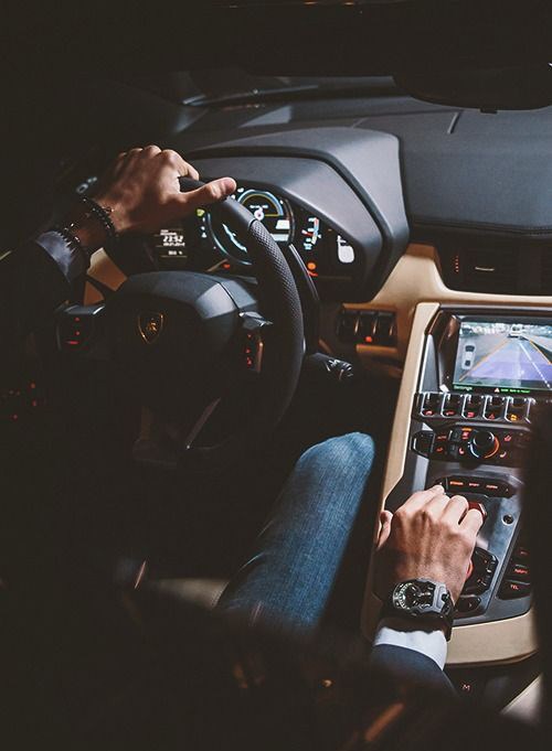 Lamborghini interior.