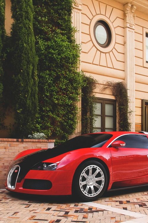Red Bugatti.
