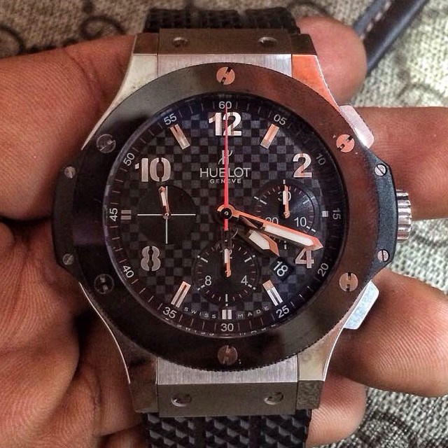 Hublot Big Bang Carbon Ceramic with Carbon Fibre Dial.