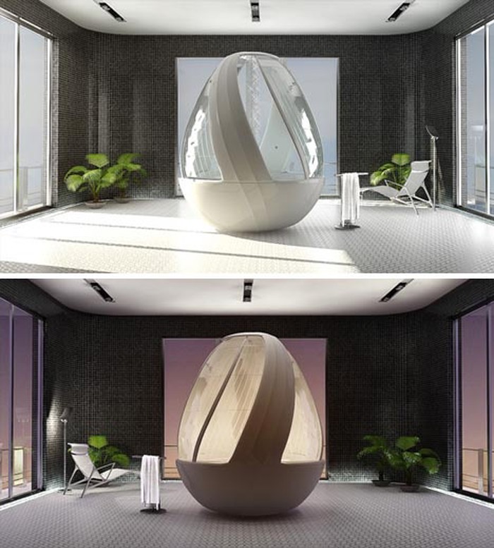 It's shower, bath and jacuzzi in one! 