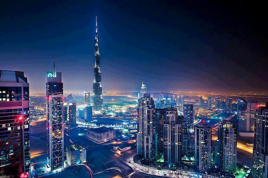 Burj Khalifa in Dubai - the tallest man-made structure
