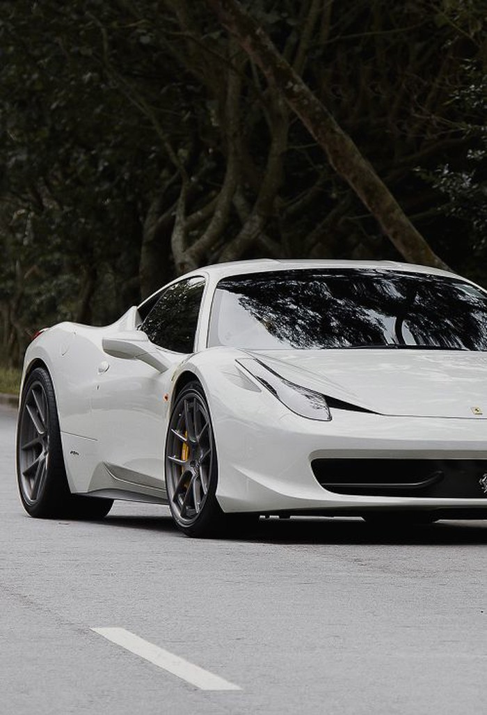Ferrari 458 in White.