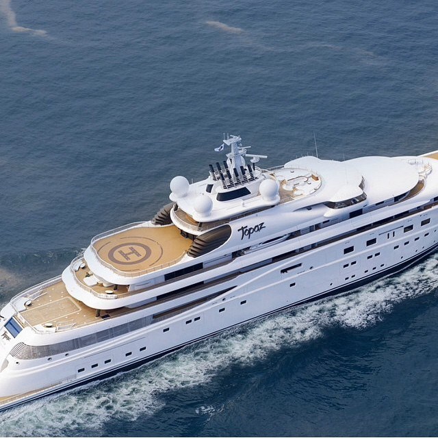 Super yacht Topaz in Monaco.