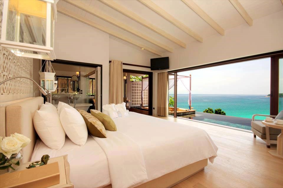Seaside bedroom.