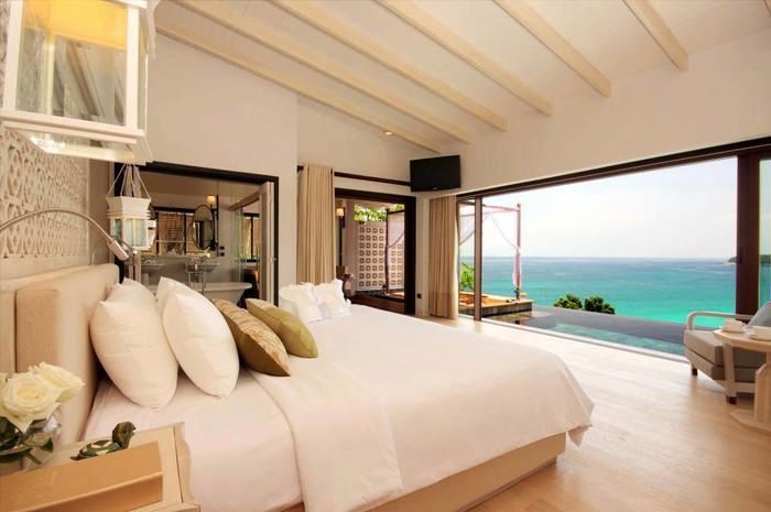 Seaside bedroom.