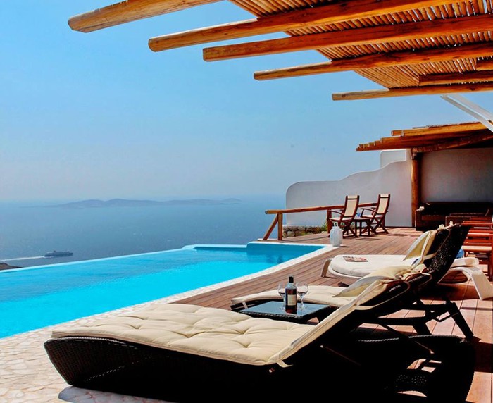 Beautiful view in Mykonos.
