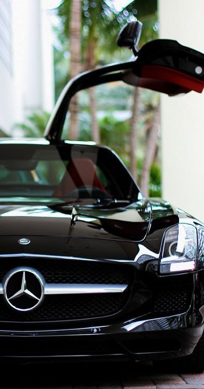 Elegant Mercedes-Benz SLS.