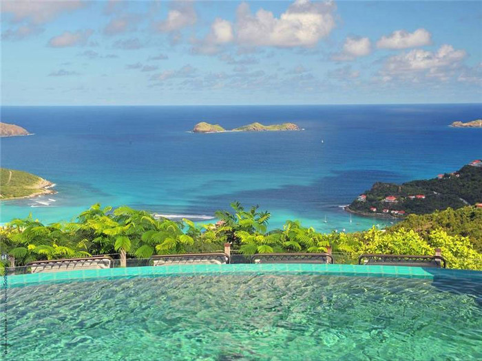 View from Steve Martins St.Barts Villa.