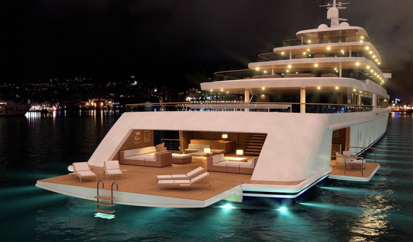 90m motor yacht Project Light by Nauta Yachts.