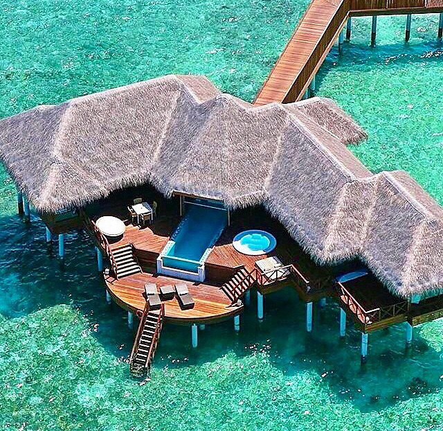 Vacationing in Maldives.