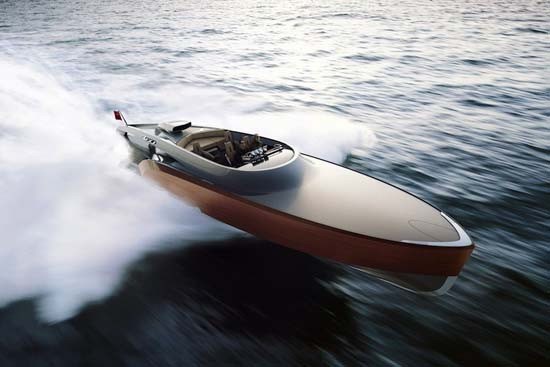 The Aeroboat superyacht by Claydon Reeves.