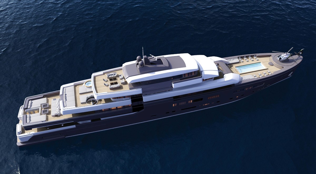 Zuccon Superyacht Design: New 92m Yacht 92 SYD Discovery.
