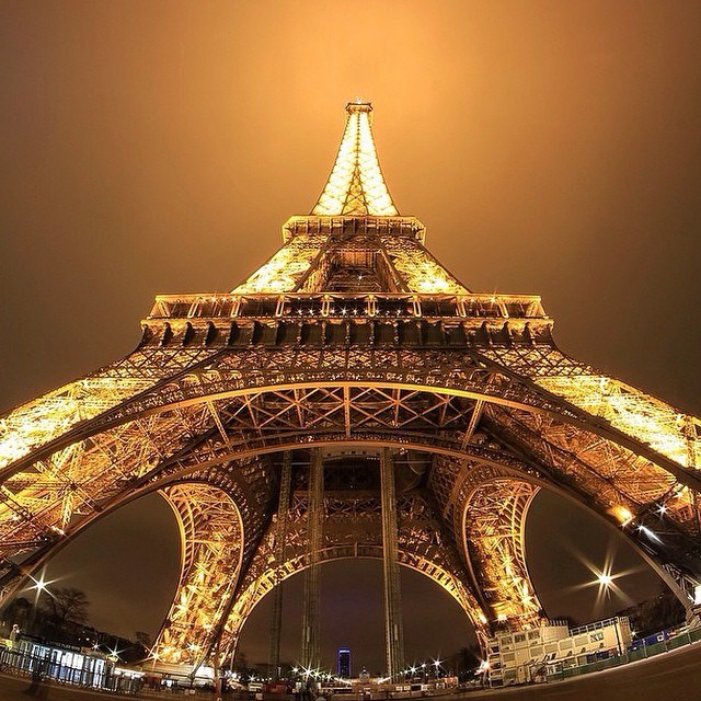 The Eiffel Tower in Paris, France.