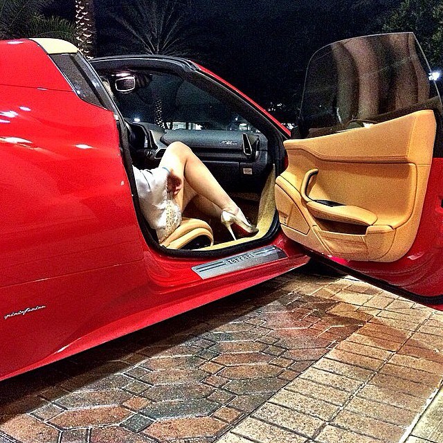 Hot girls go with hot cars.