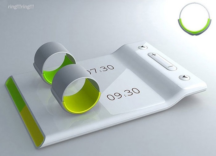 Couples' alarm clock-  the ring vibrates to wake only you 