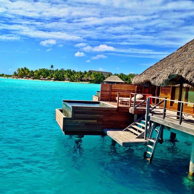 Private Villa at The Four Seasons Resort in Bora Bora.