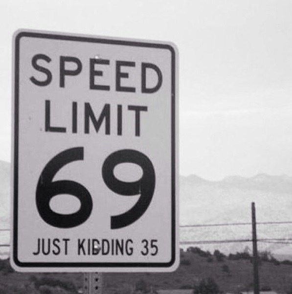 Speed limit.