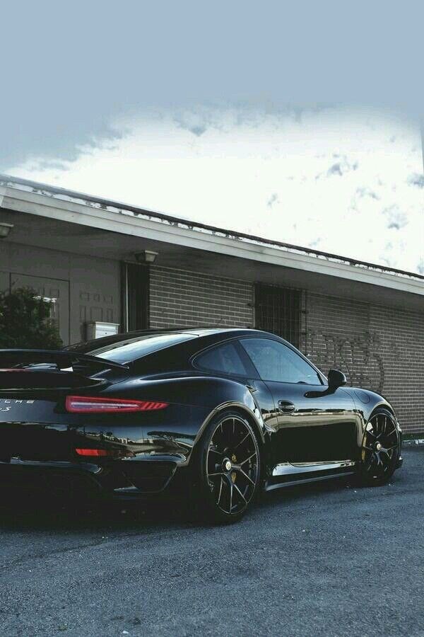 All black Porsche.