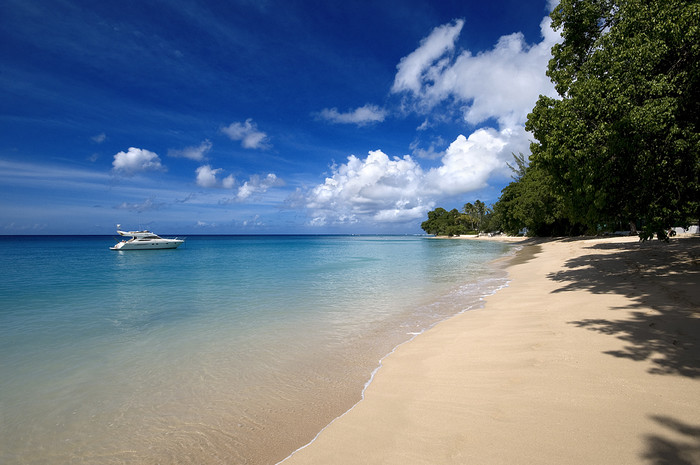 Beautiful beach in Barbados.