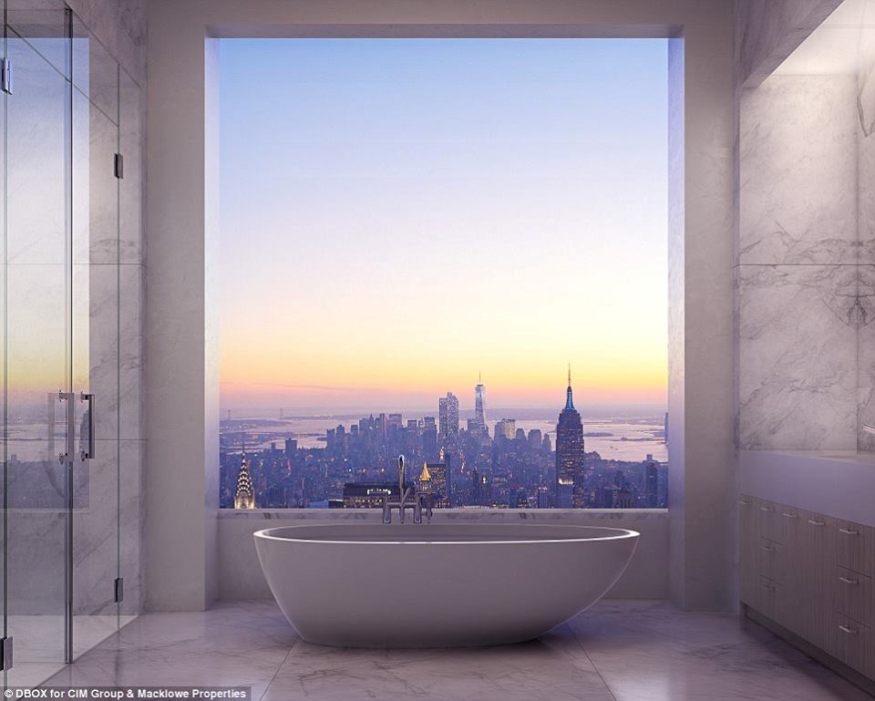 Bath with a view.