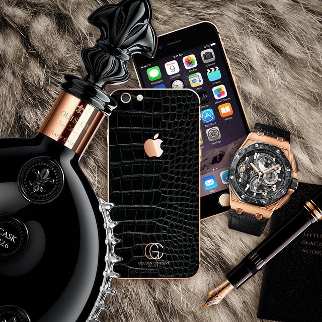 iPhone 6 Rose Gold Croco Edition by Golden Concept.