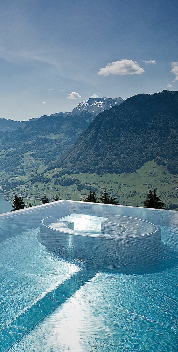 Villa Honegg has the Most Beautiful Pool View in the World