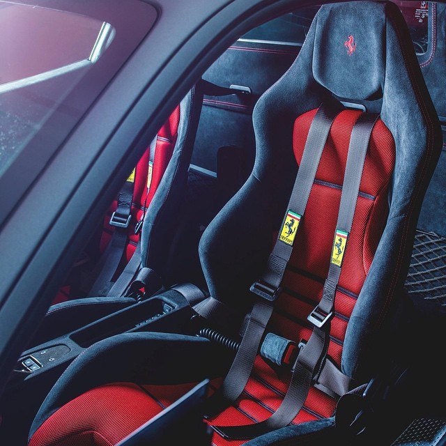 Ferrari 458 speciale seat.