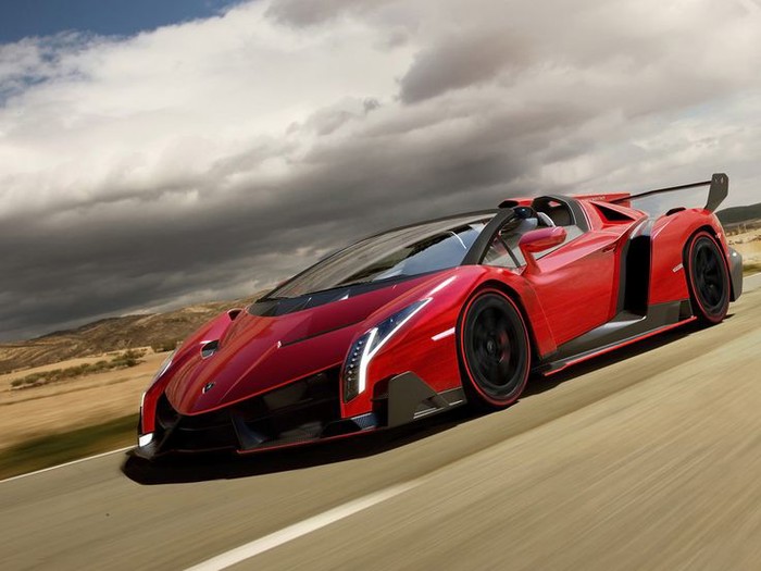 2014 Lamborghini Veneno Roadster.