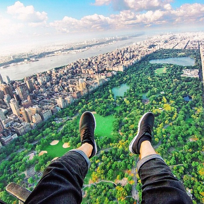 Just hanging above Central Park in New York City.