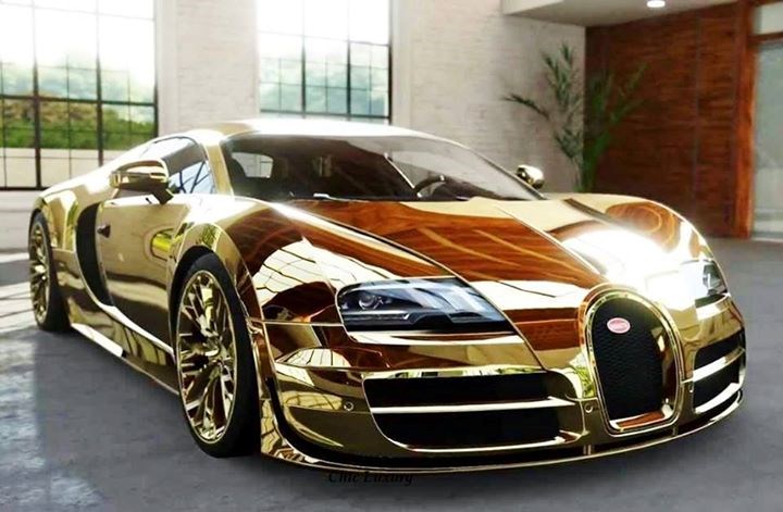 Golden Bugatti.