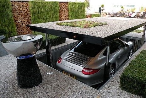 Pop-up garage. 