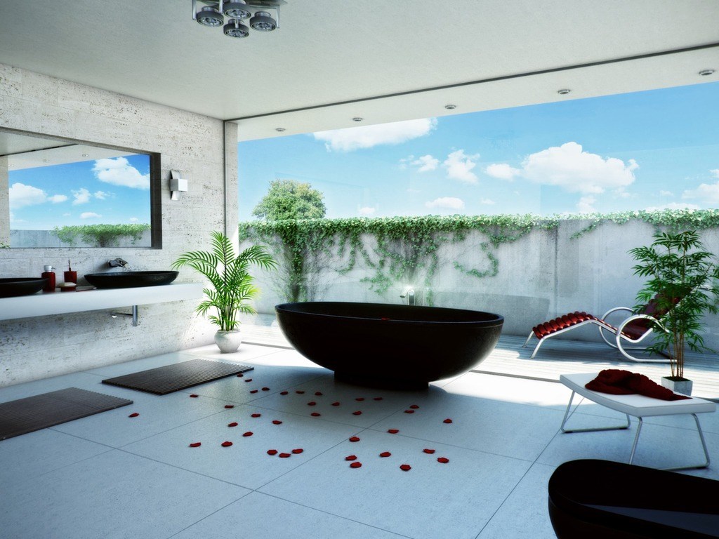 Amazing bathroom design.