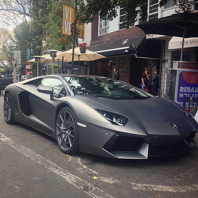  Matte Grey Aventador Roadster.