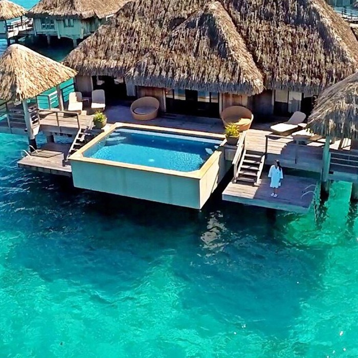 St. Regis Resort & Hotel Private Villas in Bora Bora.