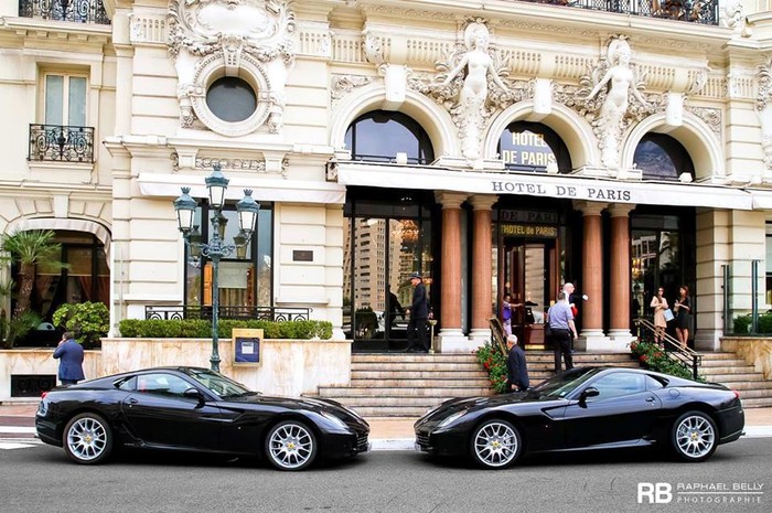 Ferrari at the Hotel de Paris, Monte-Carlo.