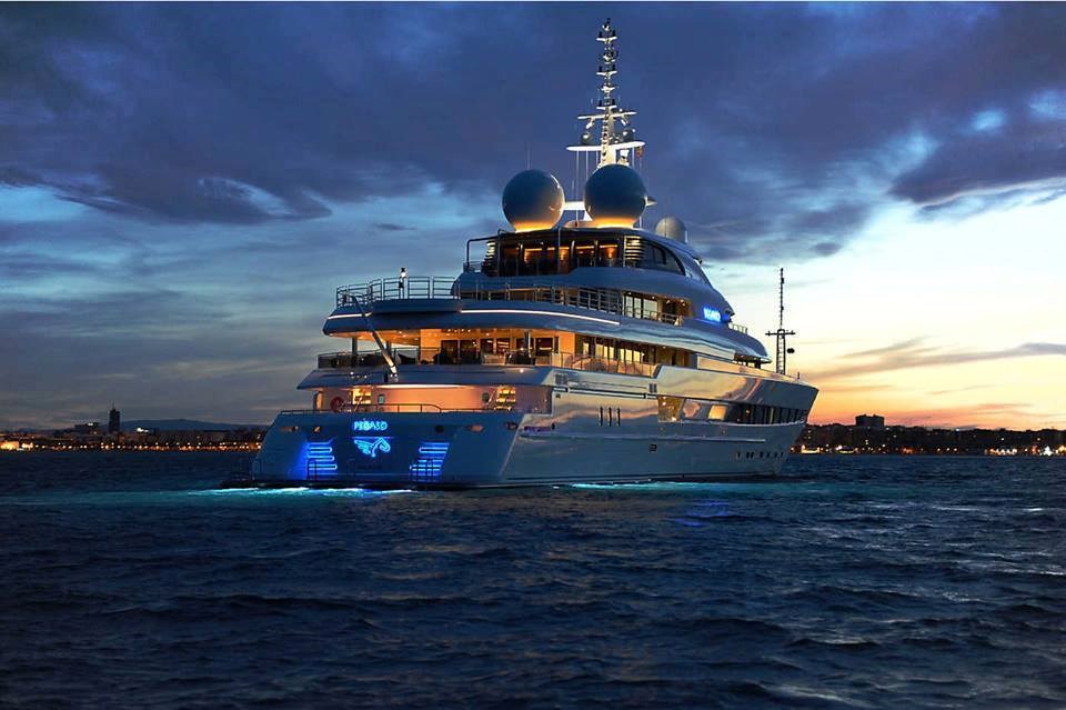 Oceanographic Yacht Pegaso.