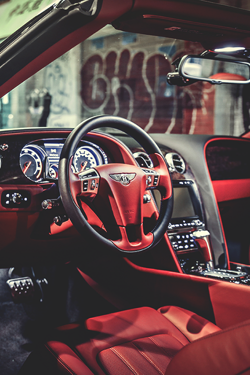 Bentley interior.