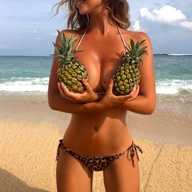 Pineapple bikini.