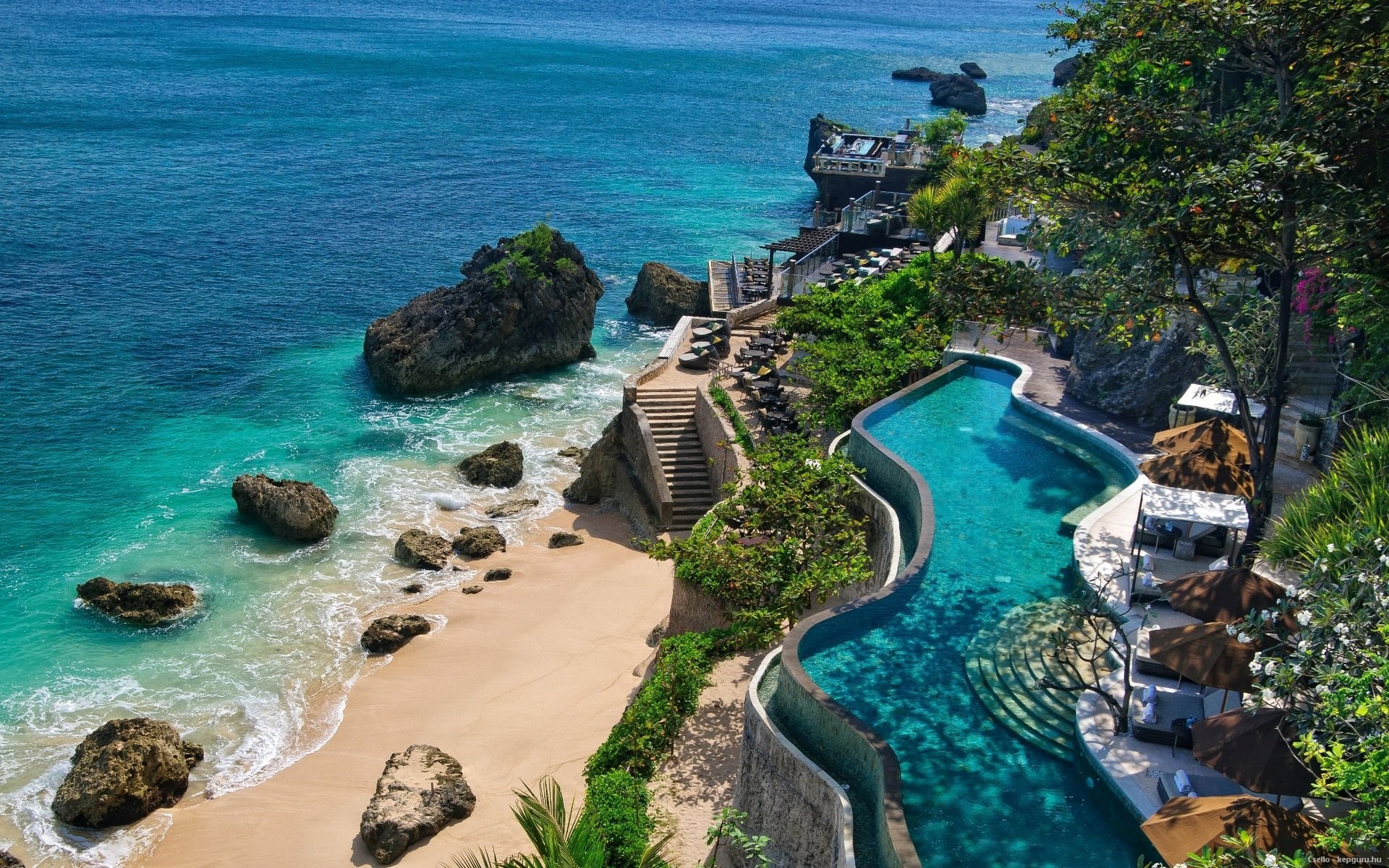 Amazing private beach somewhere in Indonesia.