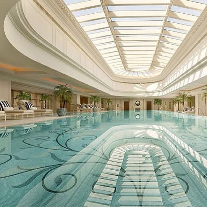 Amazing interior pool.