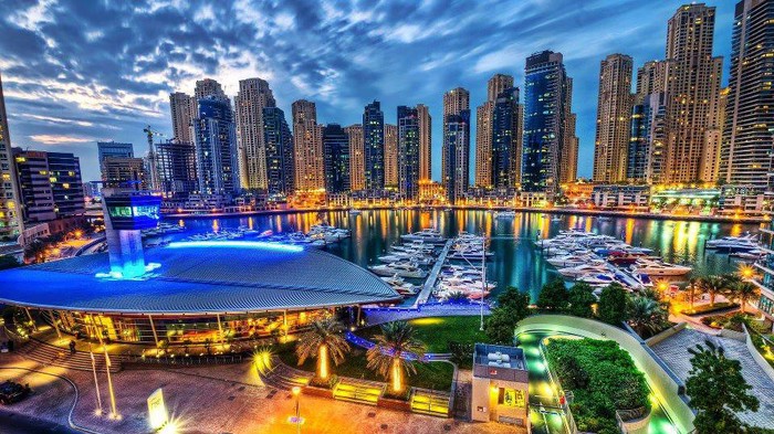 Beautiful Dubai marine