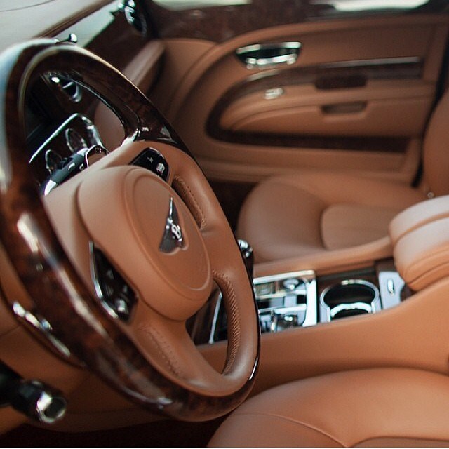 Bentley interior.