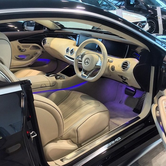 Mercedes Benz S63 AMG Coupe Interior.