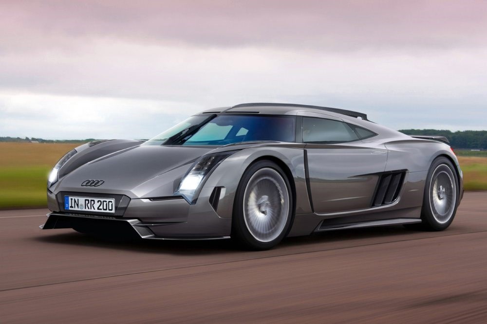 Audi Diesel-Hybrid Halo Supercar.