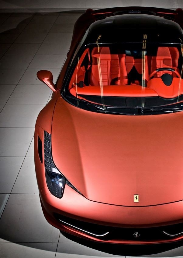 Matte Red Ferrari 458 Italia with Red Interior!