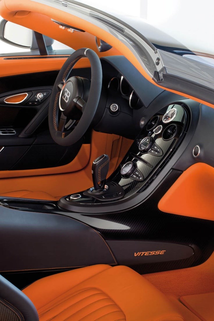 Bugatti interior.