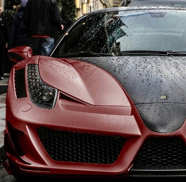 We love supercars in the rain.